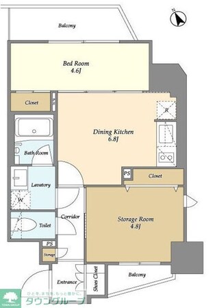 リビオメゾン入谷の物件間取画像